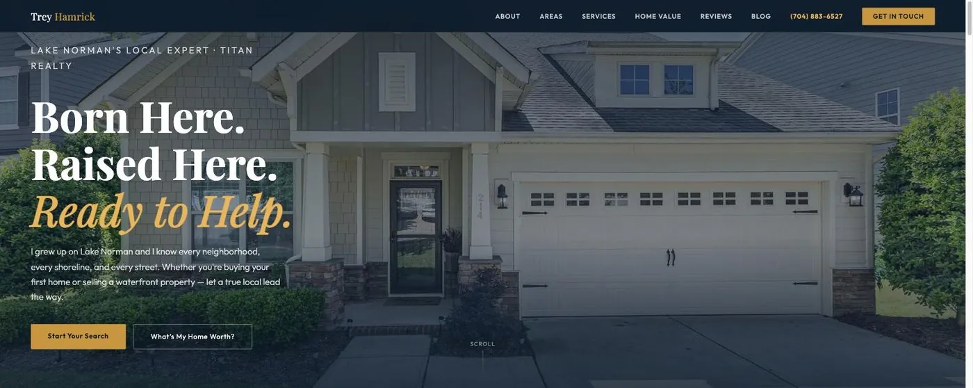 Trey Hamrick realtor website: Lake Norman real estate